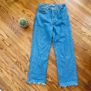 Levi Ribcage Straight Ankle Jeans